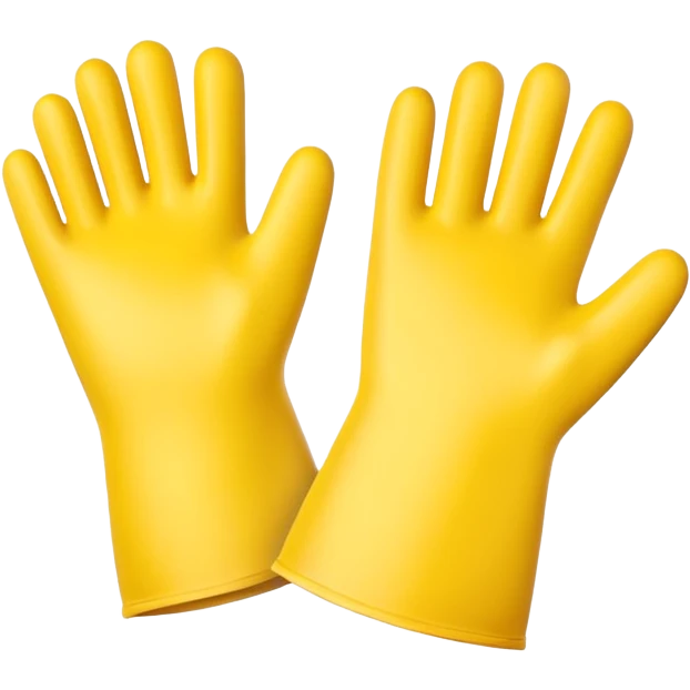 Yellow Rubber gloves emoji