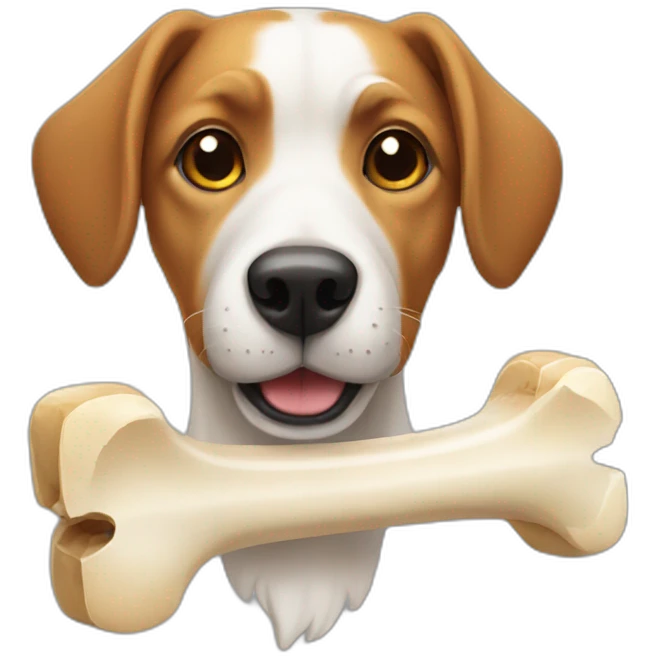 dog-holding-bone emoji