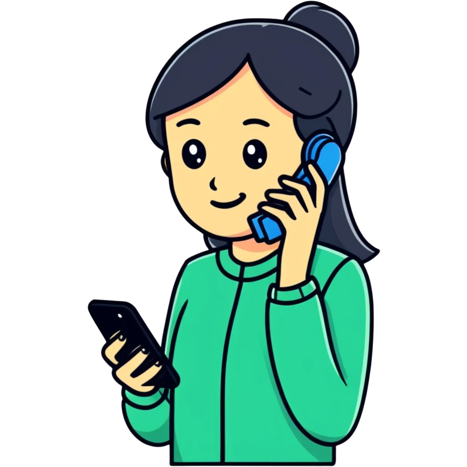 a woman using a mobile phone emoji