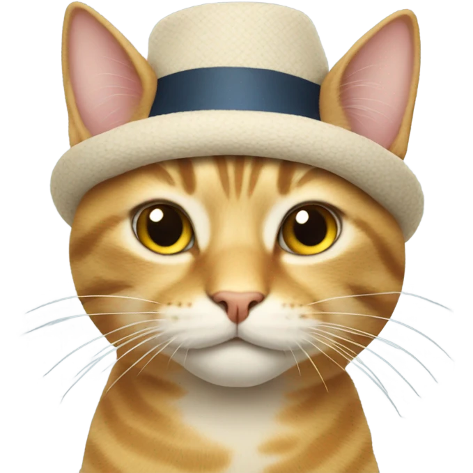 Cat with hat emoji