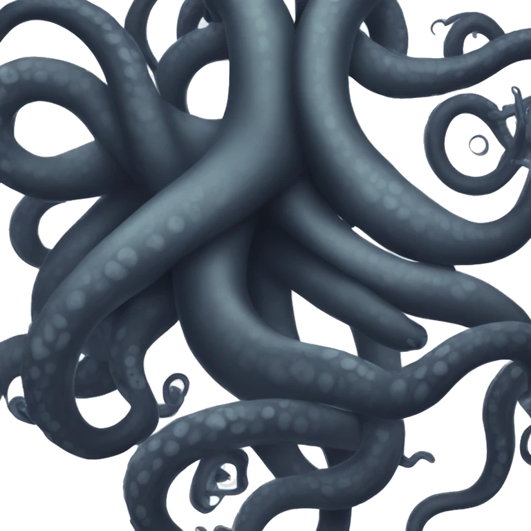 Single Black tentacle emoji