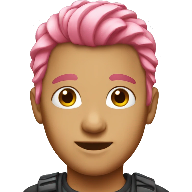 Pink hair emoji