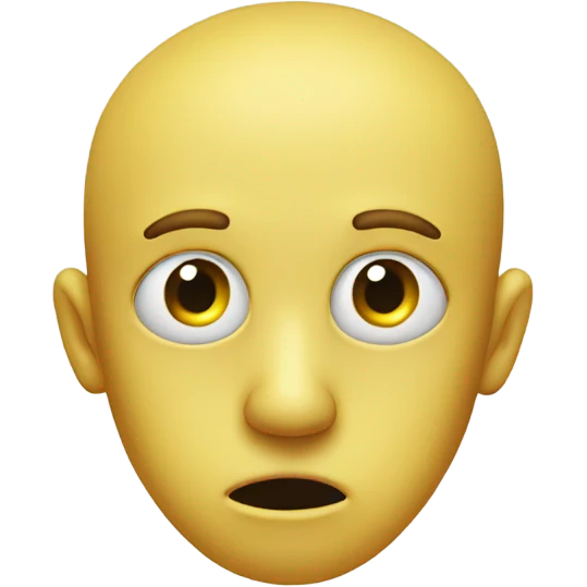 yellow face with twitching eye  emoji