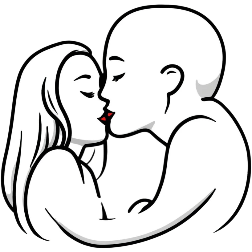 Russian and Mexican couple kissing emoji