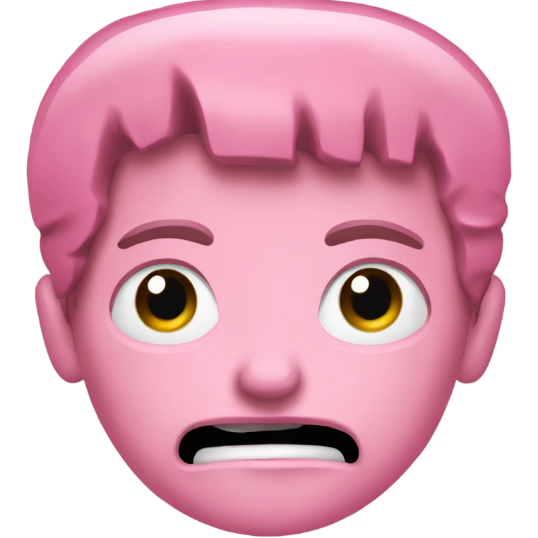 crying terminator in pink clothes upper body part only emoji