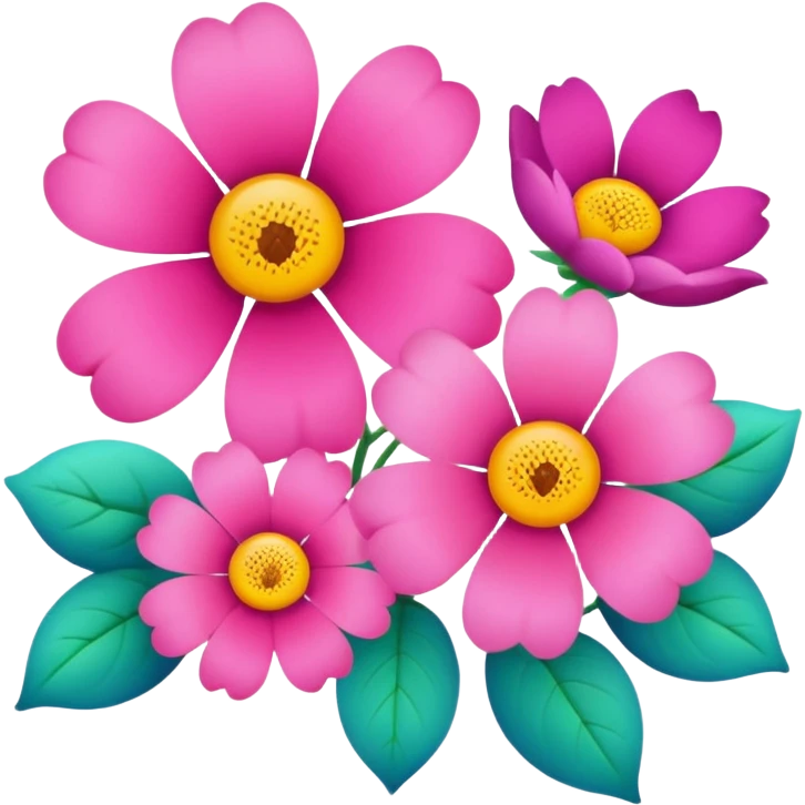 Cute flowers emoji