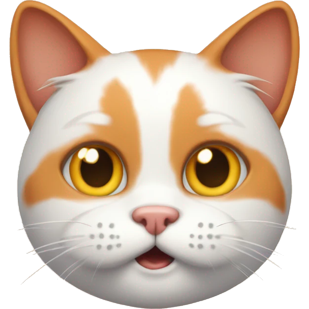Stupid orange and white cat emoji