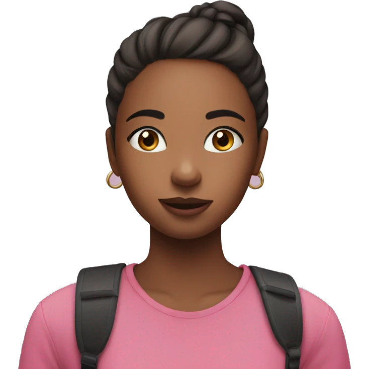 Girl watching TikTok emoji