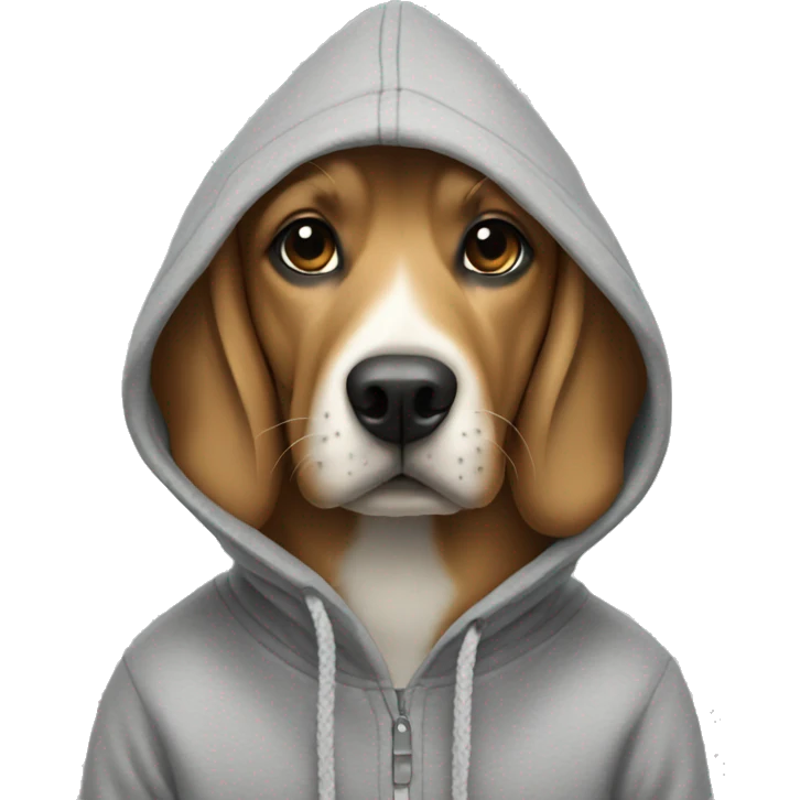 Dog wearing a Hoody  emoji