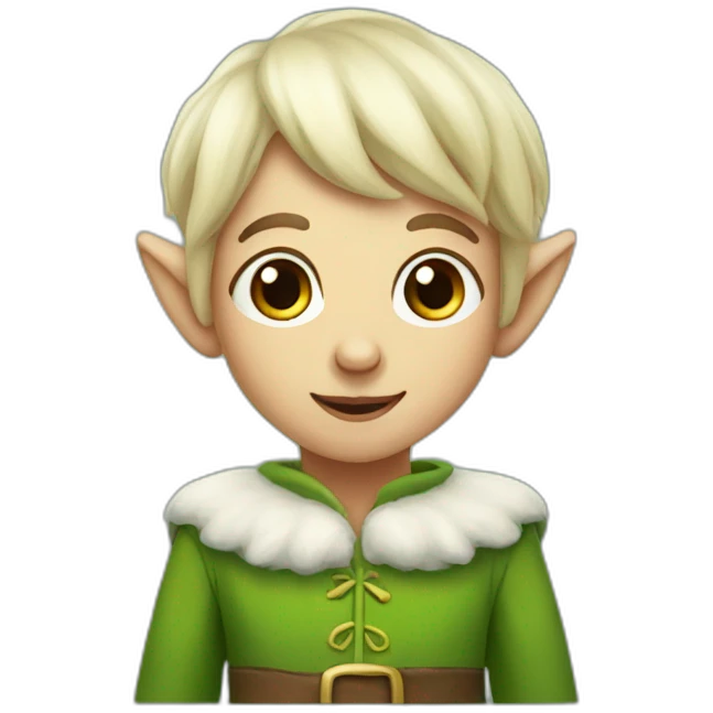 Cute elf emoji