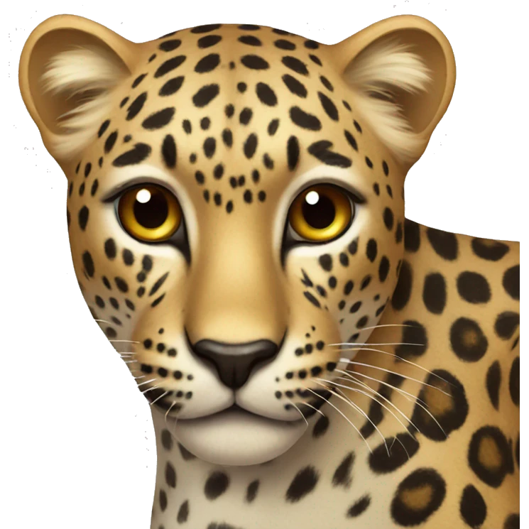 leopard with bow emoji