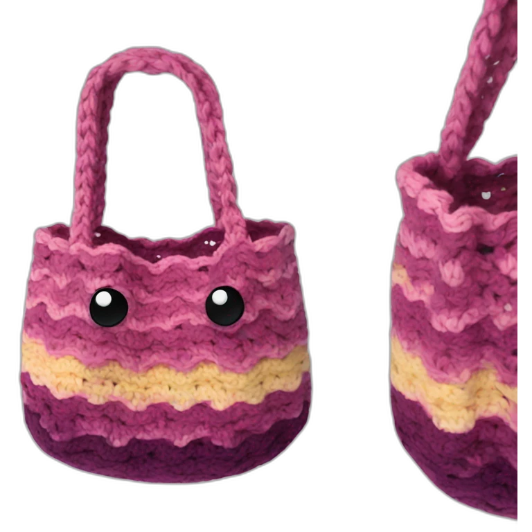 Wavy Crochet Bag emoji