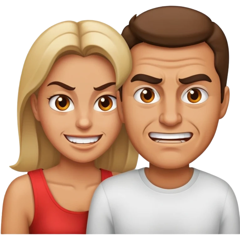 Énervé et love  emoji