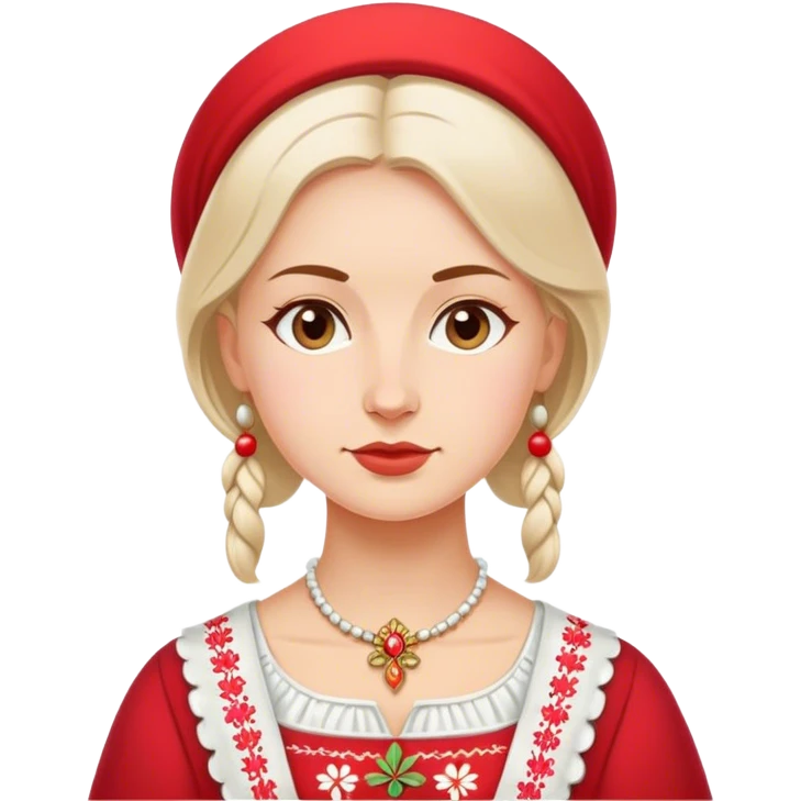 traditional polish european woman simple traditional politician  emoji