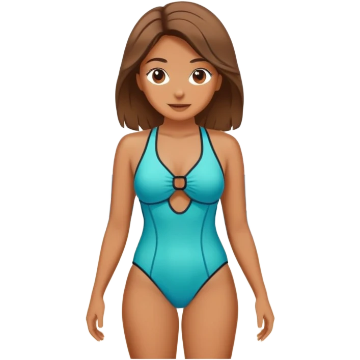 woman in swimsuit at the beach emoji