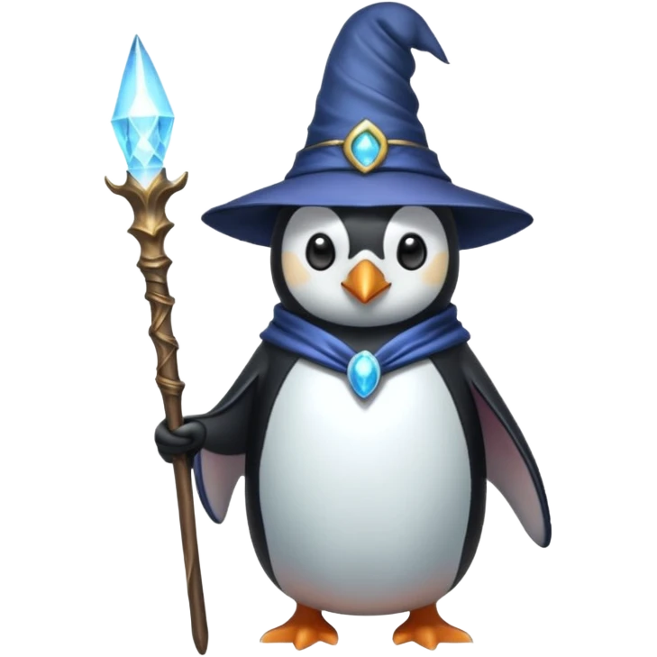 Penguin Wizard emoji
