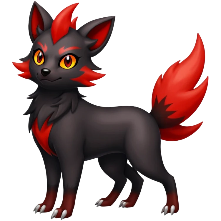 Houndoom-Zorua (full body) emoji