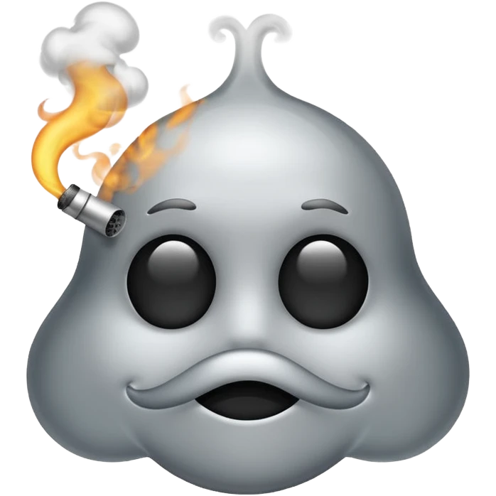 Cool emoji exhaling smoke emoji