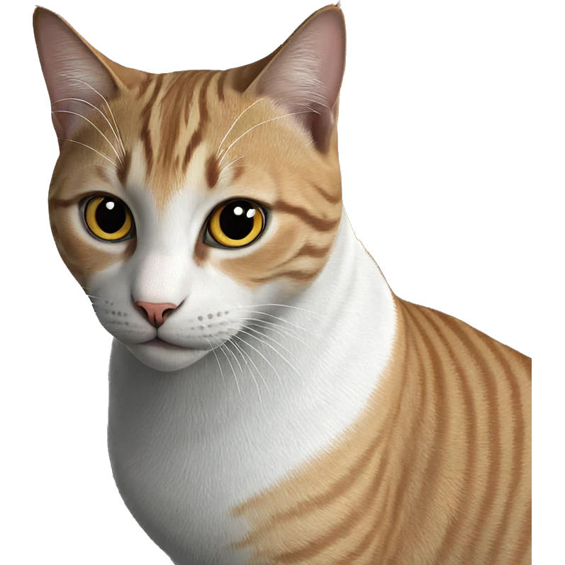 realistic cat gazing directly emoji