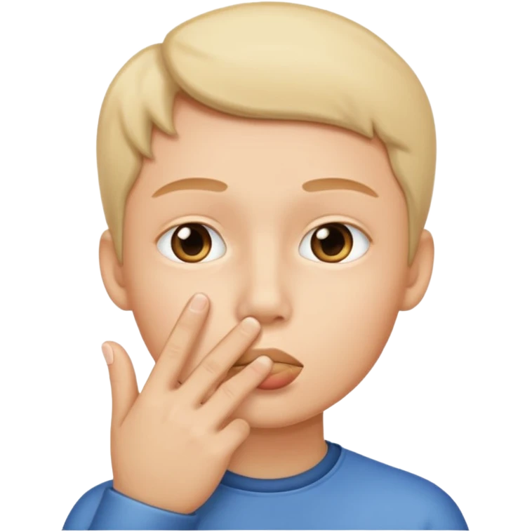 Shh finger emoji