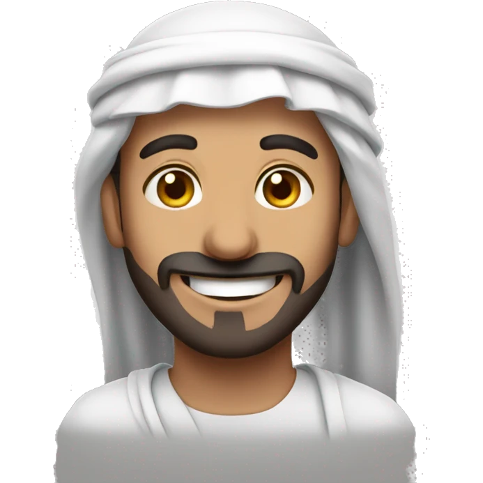 Smiling Arabic man emoji
