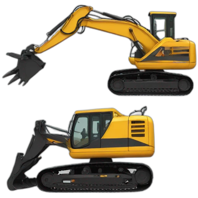 hydraulic excavator emoji