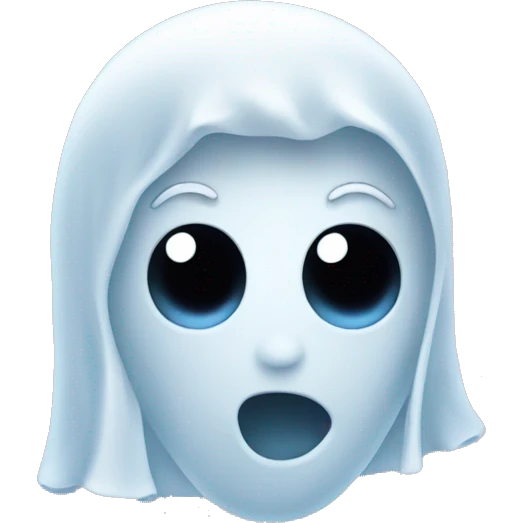 a ghost-like heart emoji