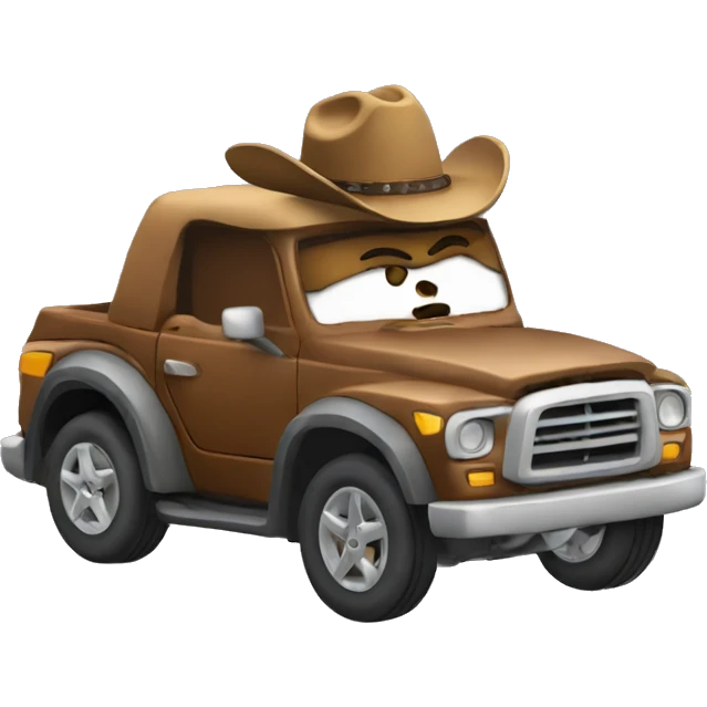 Car cowboy emoji
