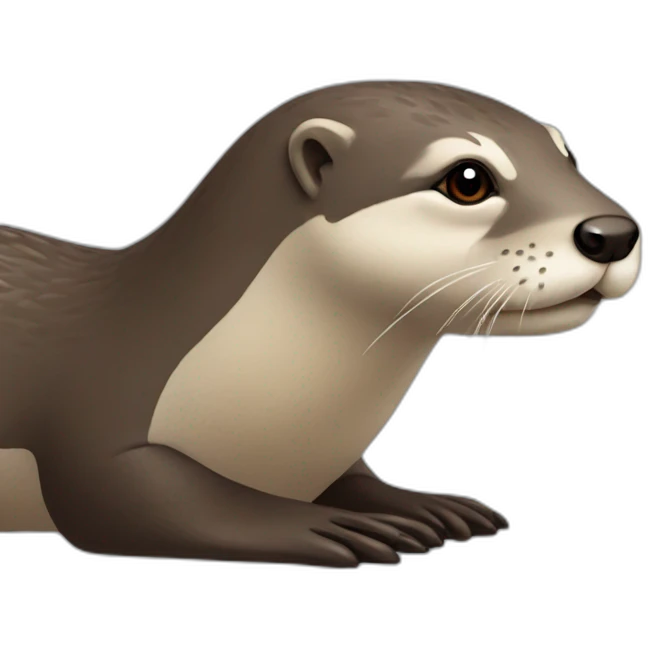 Loutre sur tortu emoji