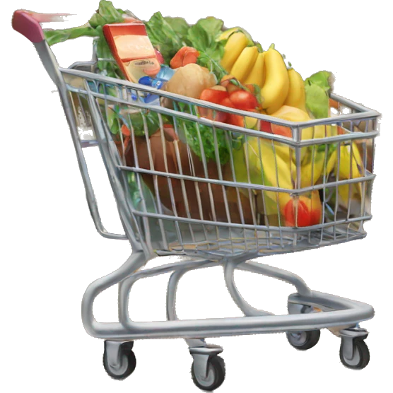 full grocery cart emoji