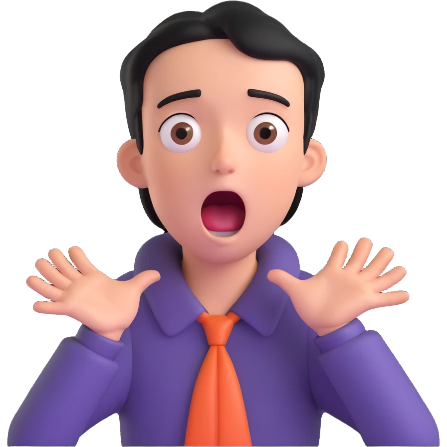 cartoon emoji of a person making a dramatic choking gesture, comical and exaggerated emoji