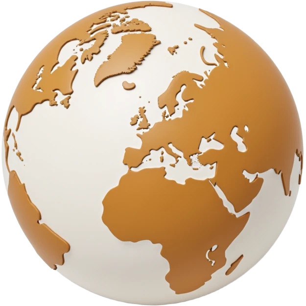 beige globe emoji