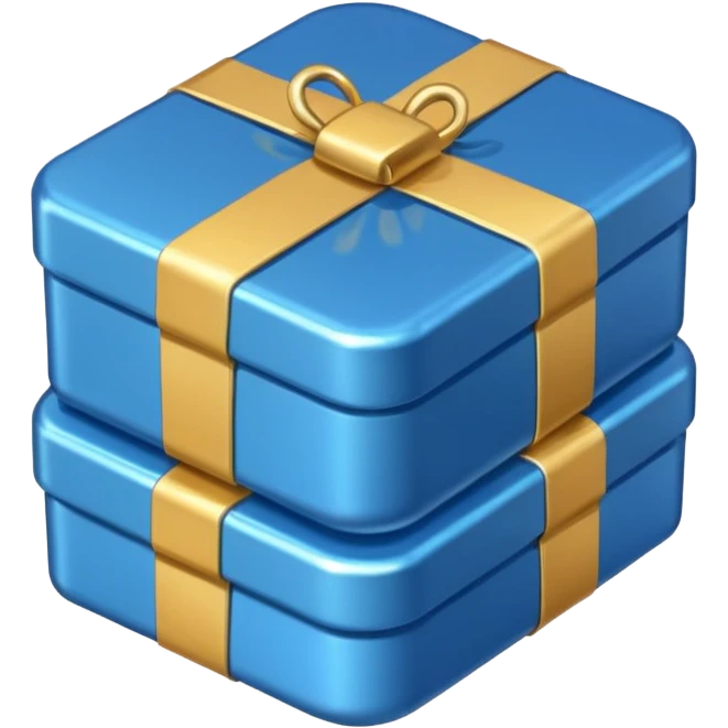 blue coins credit in a package emoji