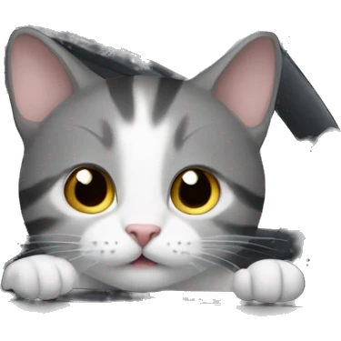 Cat in car emoji