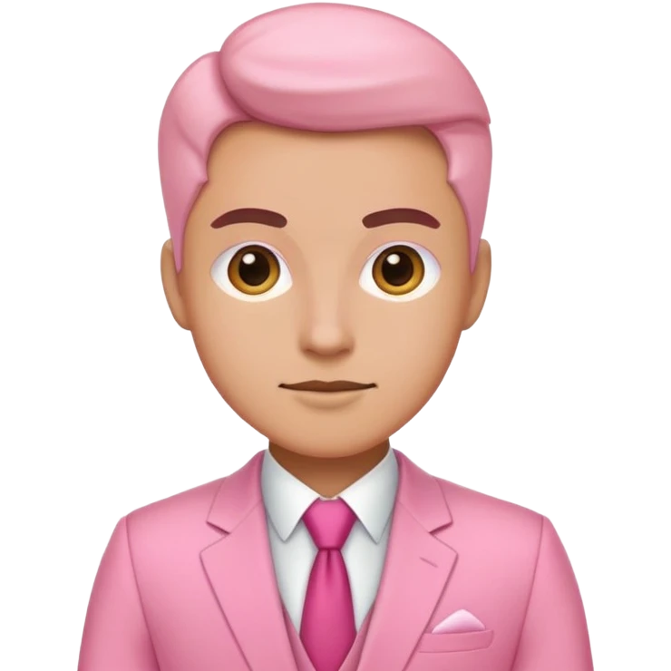 business owner in pink suit emoji