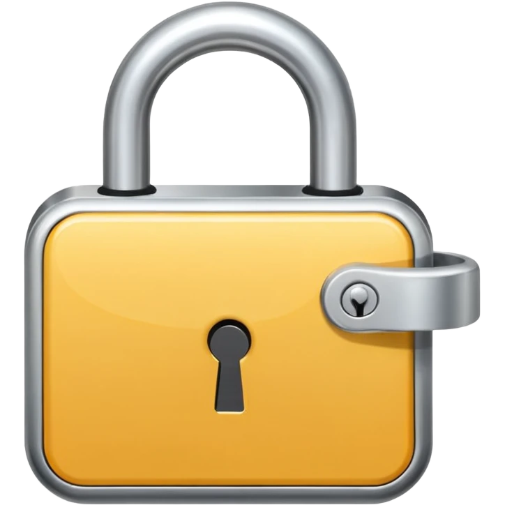 flat white locked lock icon emoji