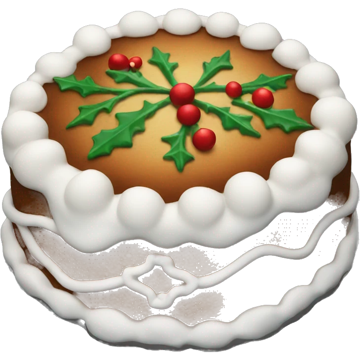 christmas cake emoji