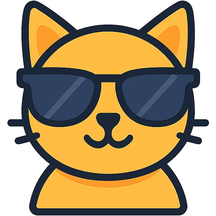 cat wearing sunglasses emoji