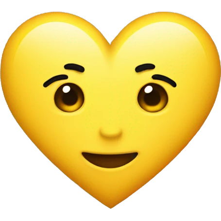 Yellow heart  emoji