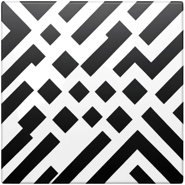 pure 8x8 checkerboard pattern with alternating black and white squares only, absolutely nothing else emoji