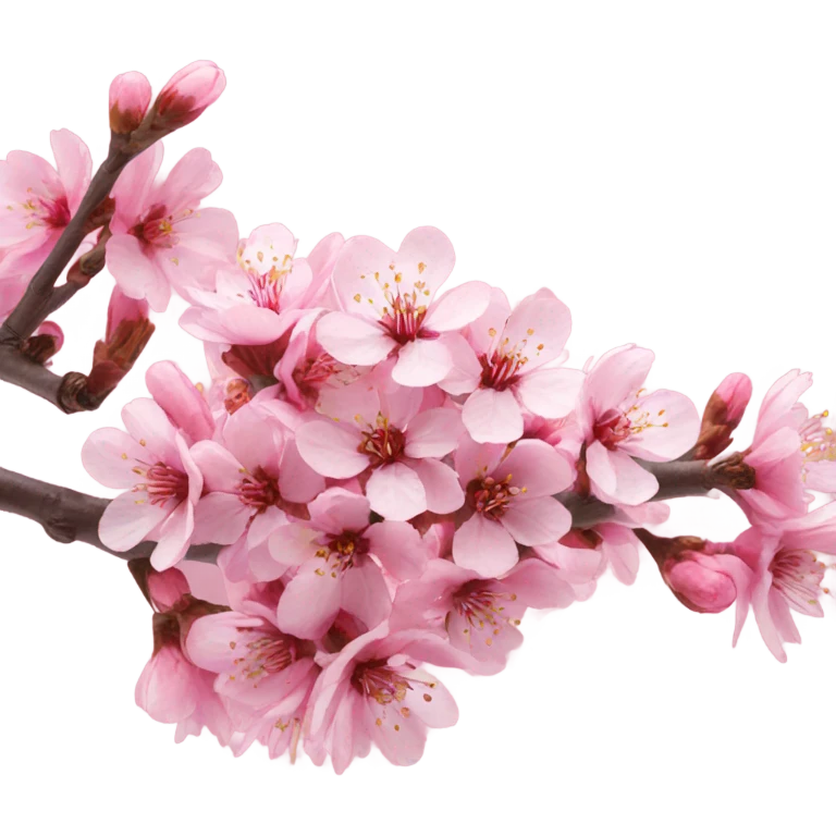 Pink cherry emoji