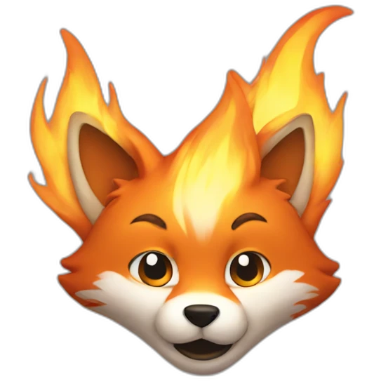 flame that looks like a fox emoji