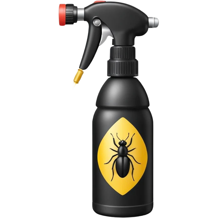 black insecticide spray emoji
