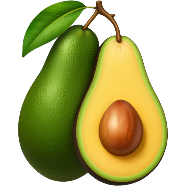 mangoes holding a small avocado emoji