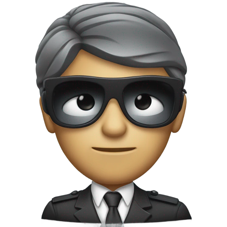 secret agent head emoji