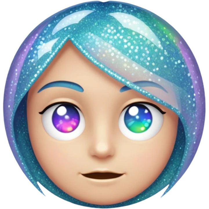 glitter cian web cam emoji