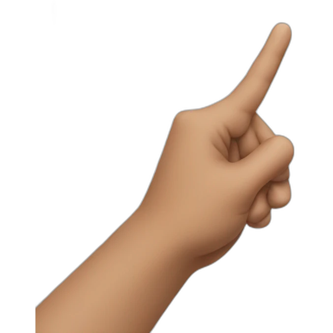 person pointing emoji