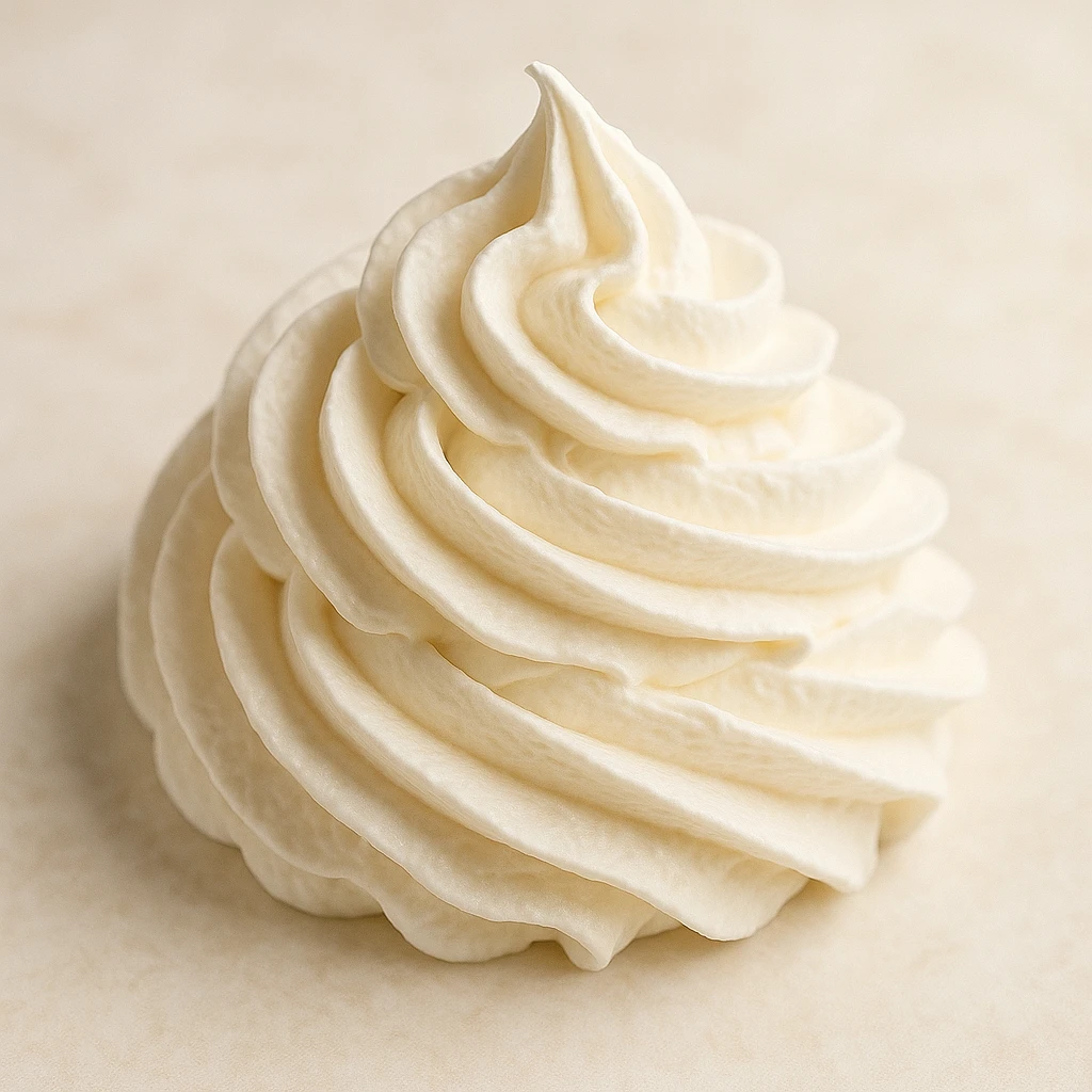 chantilly, elegant whipped cream swirl, soft and fluffy, delicate details emoji