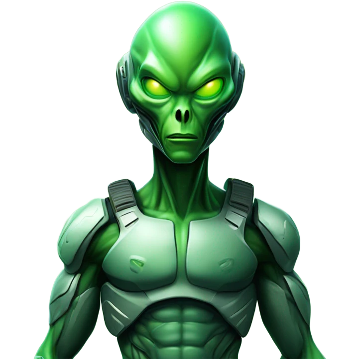 military alien  emoji