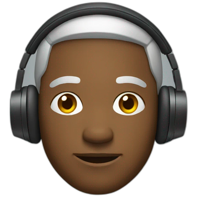 A man with headphones emoji